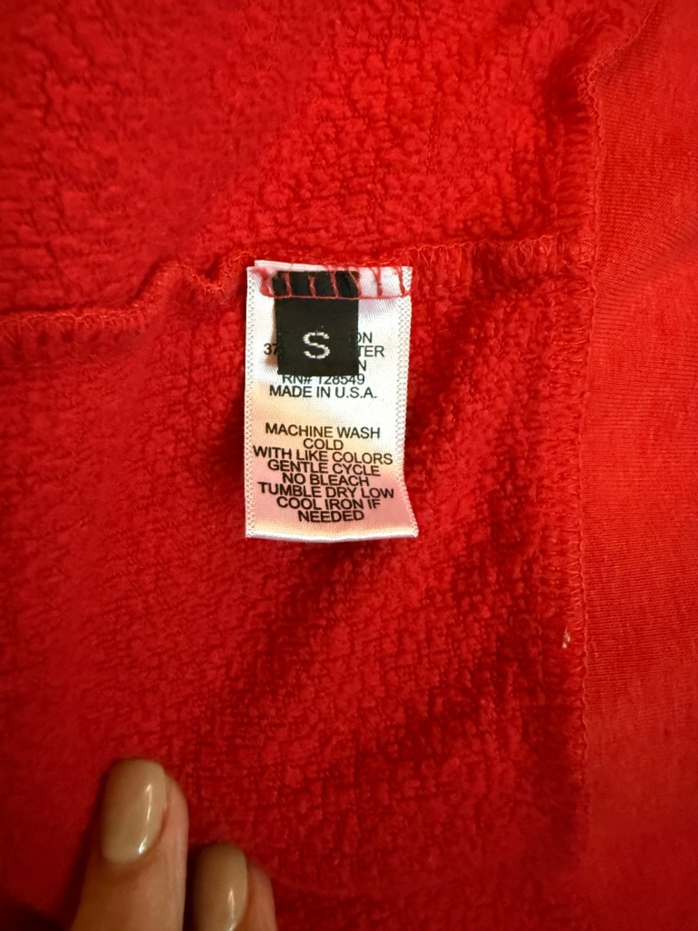 Aviator Nation 5 Stripe Hoodie - Red, Size S - Picture 7 of 7